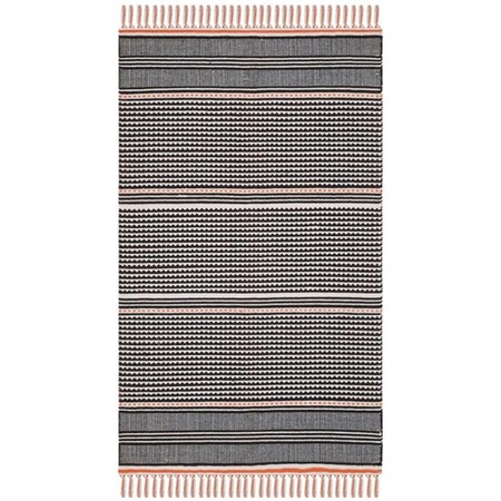 Safavieh 3 x 5 ft. Small Rectangle Montauk Hand Woven Rug, Orange and Multi Color MTK607D-3